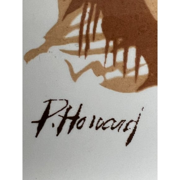 Vtg Screencraft Ruffed Grouse TRIVET / WALL HANGING Cork Back Artist P. Howard - Picture 5 of 7